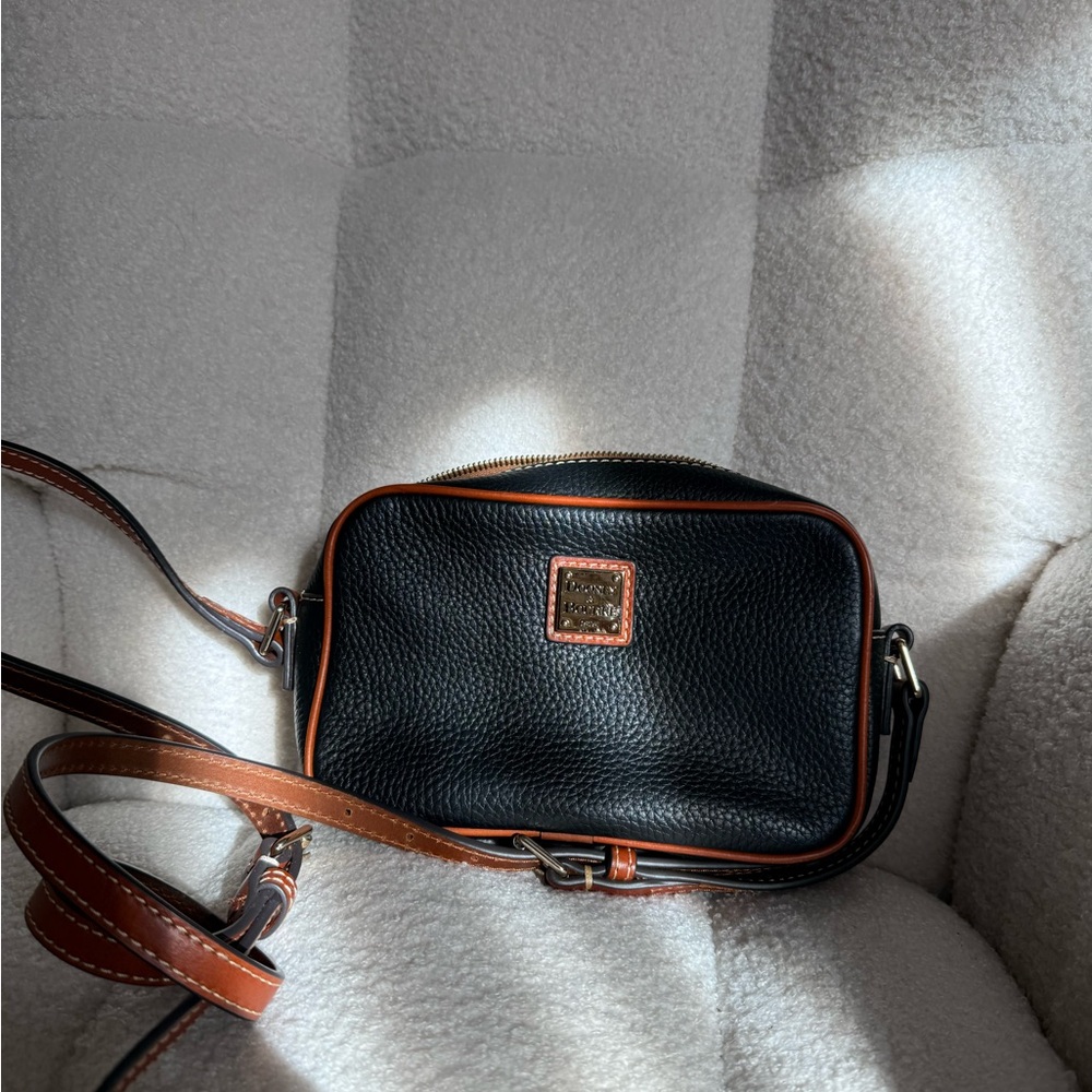 Dooney & Bourke Black Pebble Leather Crossbody